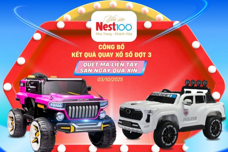 CÔNG BỐ KẾT QUẢ CHƯƠNG TRÌNH QUAY SỐ MAY MẮN LẦN 3(03/10/2025) – QUÉT MÃ LIỀN TAY - SĂN NGAY QUÀ XỊN
