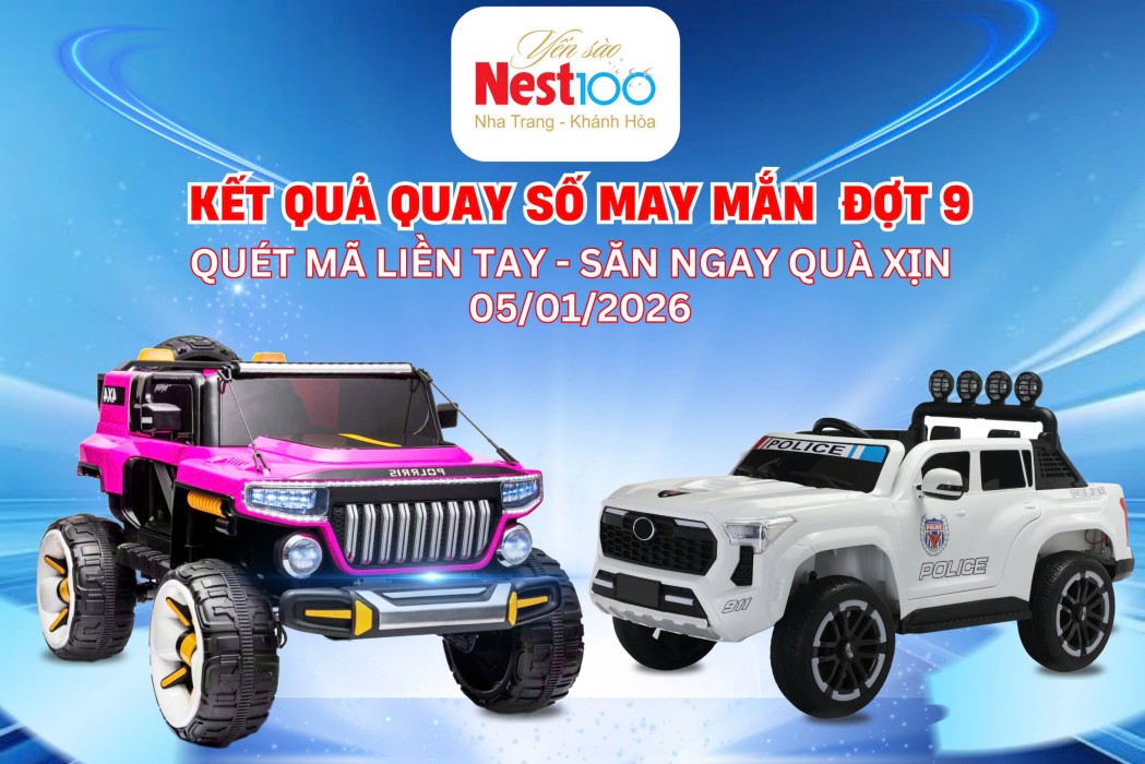 CÔNG BỐ KẾT QUẢ CHƯƠNG TRÌNH QUAY SỐ MAY MẮN LẦN 9 (05/01/2026) – QUÉT MÃ LIỀN TAY - SĂN NGAY QUÀ XỊN