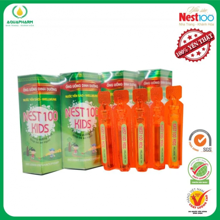 Nest100 Kids – Wellmune – Lốc 4 hộp ống uống 10 ml