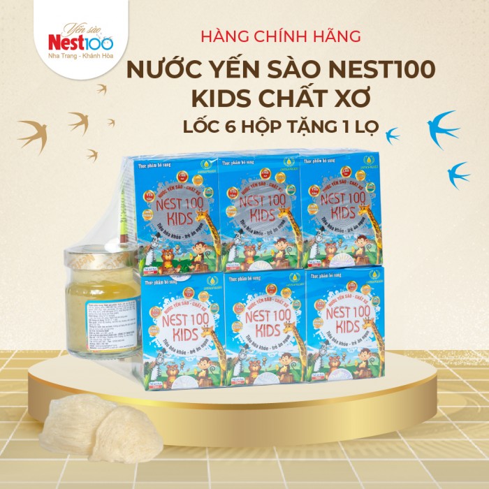 [Lốc 6 lọ 70ml] - Nest100 kids chất xơ - Giúp tiêu hóa khỏe